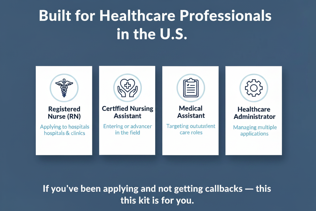 Built for healthcare professionals - RN, CNA, Medical Assistant, Healthcare Admin