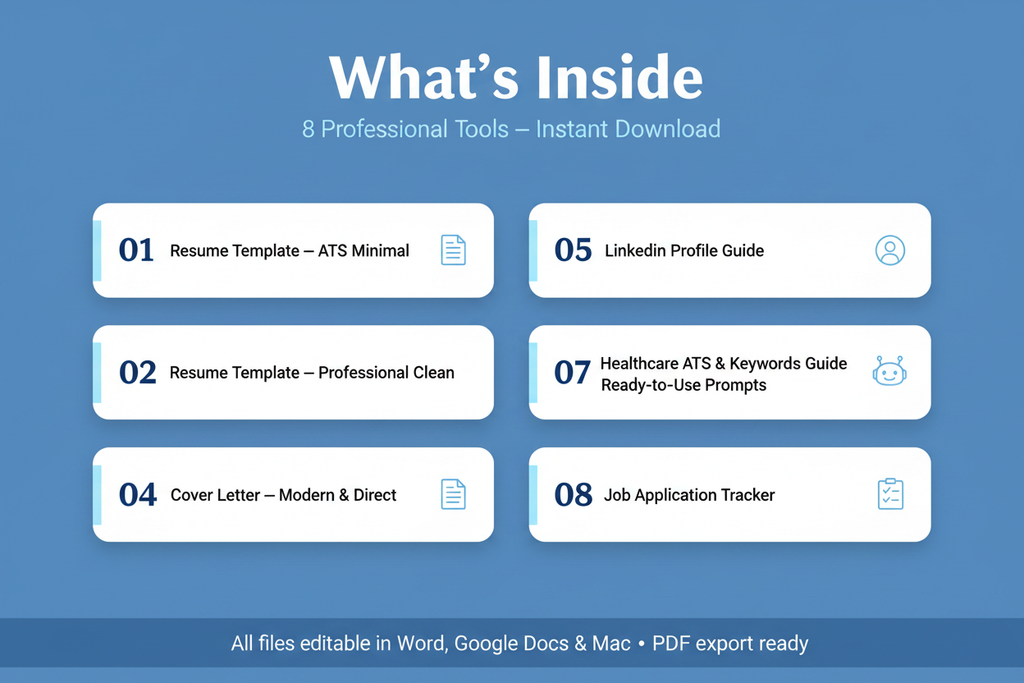 What's inside - 8 professional tools