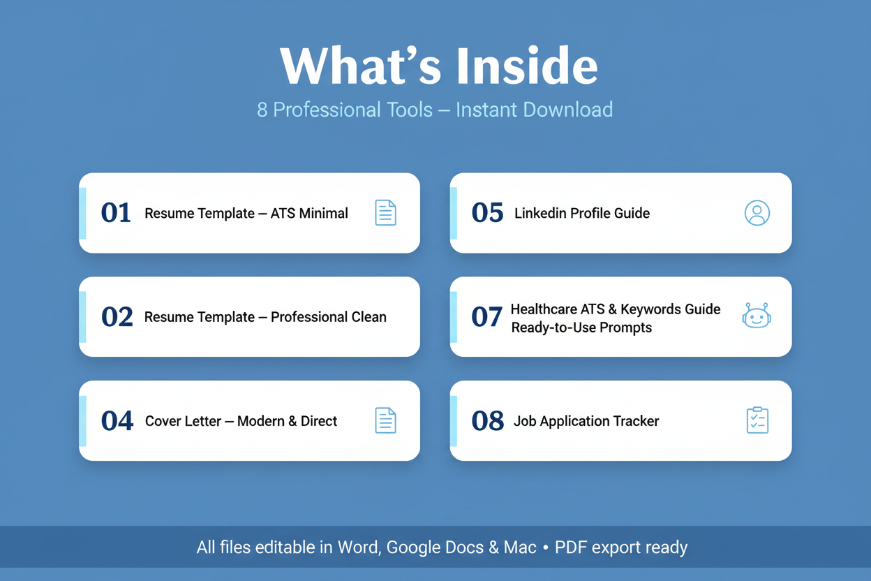 What's inside - 8 professional tools